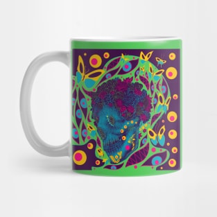 butterfly floral calavera skull ecopop Mug